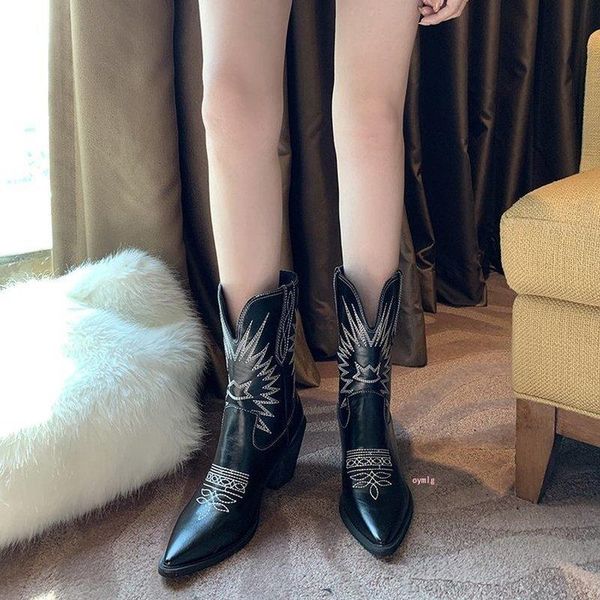 boots long women 2021 summer retro embroidery thick heel knight high barrel western cowboy, Black
boots long women 2021 summer retro embroidery thick heel knight high barrel western cowboy, Black
