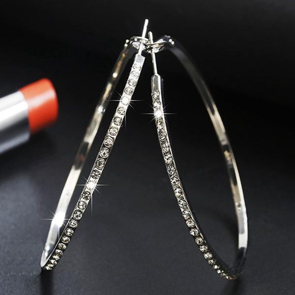 hoop & huggie silver color crystal round earrings for women jewelry fashion rhinestone large circle big, Golden;silver
hoop & huggie silver color crystal round earrings for women jewelry fashion rhinestone large circle big, Golden;silver