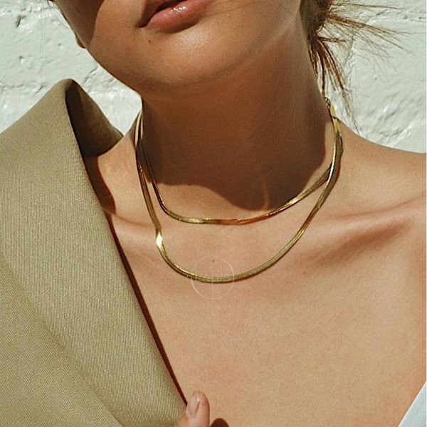 chains shinny herringbone chain necklaces for women, flat snake chokers, retro simple basic sweet girl street party neck jewelry, Silver
chains shinny herringbone chain necklaces for women, flat snake chokers, retro simple basic sweet girl street party neck jewelry, Silver
