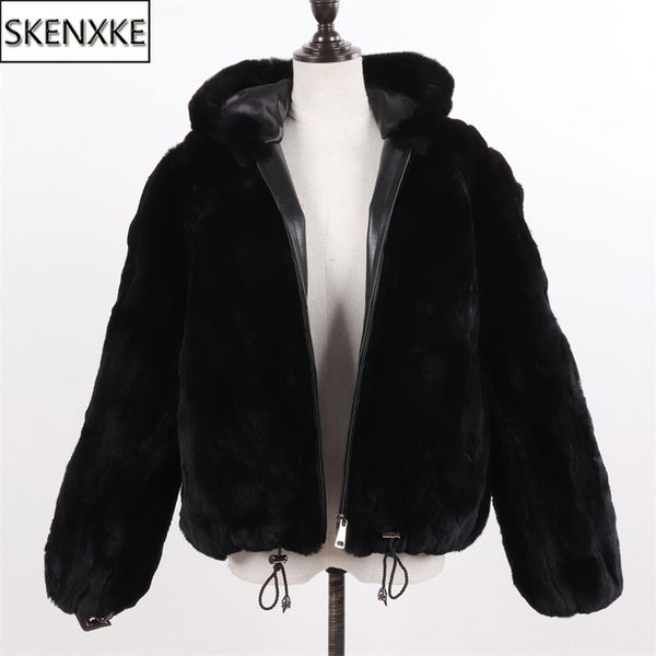 women 100% natural rex rabbit fur hooded coats winter russian lady warm real jackets genuine overcoat 211220, Black
women 100% natural rex rabbit fur hooded coats winter russian lady warm real jackets genuine overcoat 211220, Black