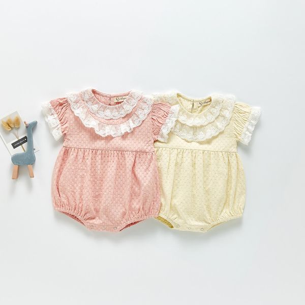 2021 ins baby kids climbing romper ruffles short sleeve lace exquisite design rompers 100% cotton summer girl infant clothes 0-2t, Blue
2021 ins baby kids climbing romper ruffles short sleeve lace exquisite design rompers 100% cotton summer girl infant clothes 0-2t, Blue