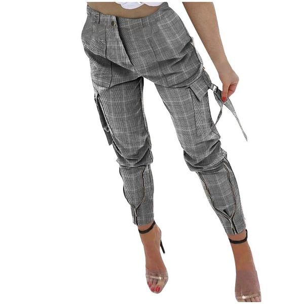 women's pants & capris plaid printing cargo women fashion hight waist pocket work harem pant streetwear trousers joggers, Black;white
women's pants & capris plaid printing cargo women fashion hight waist pocket work harem pant streetwear trousers joggers, Black;white