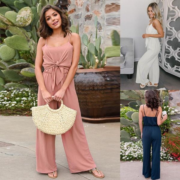 women's jumpsuits & rompers women loose solid color strap sleeveless wide leg casual belted jumpsuit, Black;white
women's jumpsuits & rompers women loose solid color strap sleeveless wide leg casual belted jumpsuit, Black;white