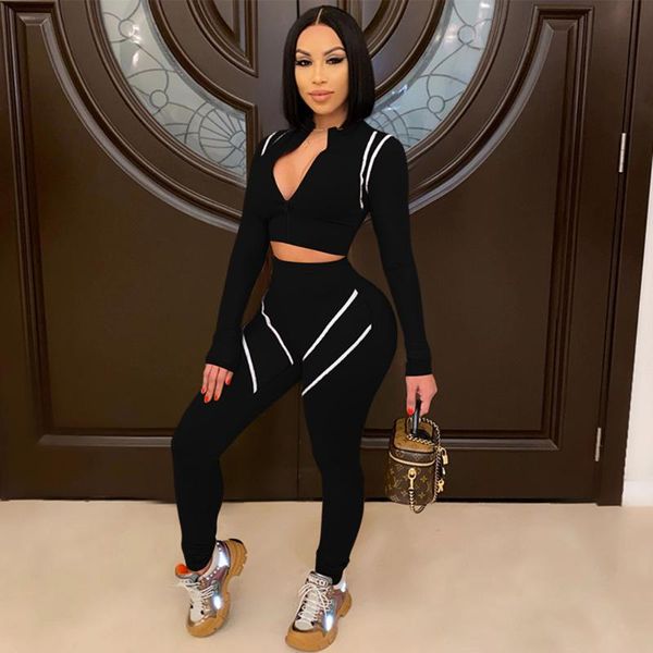 women's two piece pants women fitness casual 2 set tracksuit side striped cropped +pants jogger outfits chandal mujer ensemble femme, White
women's two piece pants women fitness casual 2 set tracksuit side striped cropped +pants jogger outfits chandal mujer ensemble femme, White