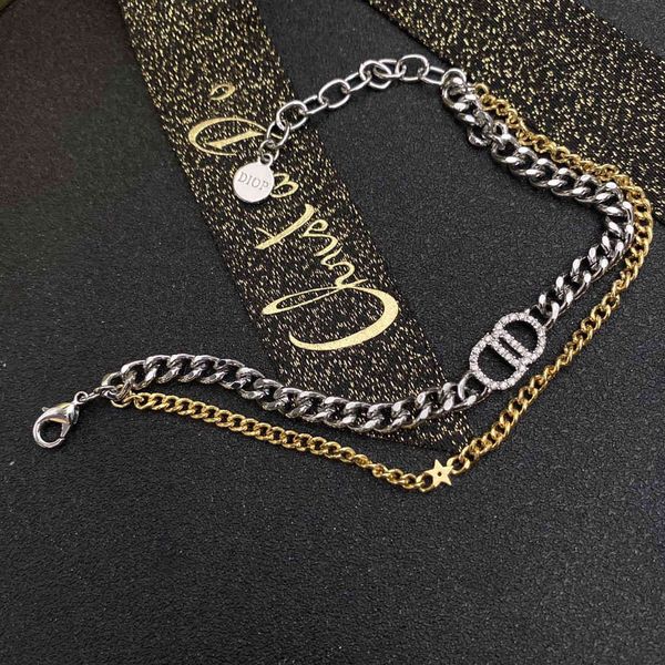 2021 luxury designer jewelry double row bracelet fashion net red same 2021 new brass material, White
2021 luxury designer jewelry double row bracelet fashion net red same 2021 new brass material, White
