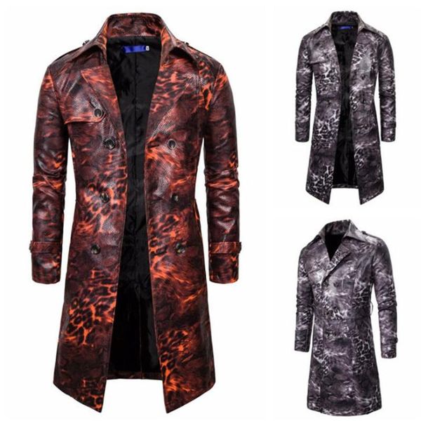 men's trench coats european code coat male british style casual fashion double-breasted leopard pattern long windbreaker jacket, Tan;black
men's trench coats european code coat male british style casual fashion double-breasted leopard pattern long windbreaker jacket, Tan;black