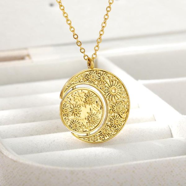 chokers vintage sunflower necklace for women moon and sun pendant choker necklaces collares chain jewelry bijoux gifts, Golden;silver
chokers vintage sunflower necklace for women moon and sun pendant choker necklaces collares chain jewelry bijoux gifts, Golden;silver