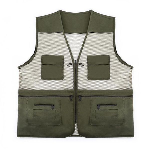 men's vests mesh vest men summer thin breathable multi-pocket waistcoat outdoor casual middle-aged elderly fishing sleeveless jacket zi, Black;white
men's vests mesh vest men summer thin breathable multi-pocket waistcoat outdoor casual middle-aged elderly fishing sleeveless jacket zi, Black;white