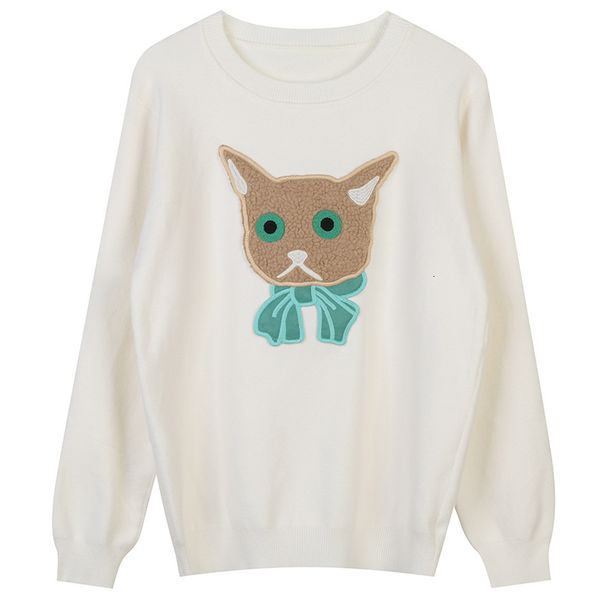 women's sweaters blouses of autumn and winter, knitted or crocheted, round collar, cartoon cat, embroidery, fashion shirt, kawaii, japa, White;black
women's sweaters blouses of autumn and winter, knitted or crocheted, round collar, cartoon cat, embroidery, fashion shirt, kawaii, japa, White;black
