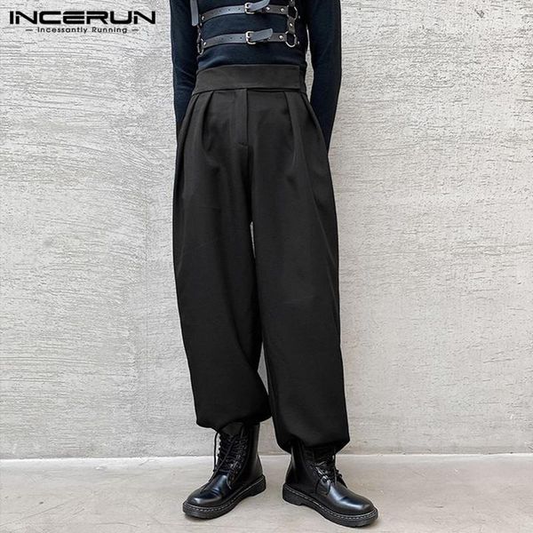 man loose zipper pantalones korean style joggers incerun men solid color casual pants fashion high waist straight trousers 5xl 7 men's, Black
man loose zipper pantalones korean style joggers incerun men solid color casual pants fashion high waist straight trousers 5xl 7 men's, Black