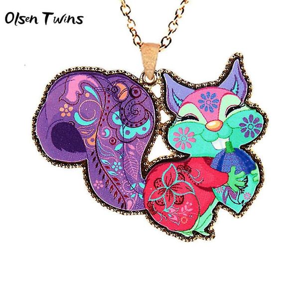 pendant necklaces olsen twins drop long link chain colorful painting acrylic squirrel wholesale, Silver
pendant necklaces olsen twins drop long link chain colorful painting acrylic squirrel wholesale, Silver