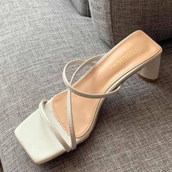 summer fashion women block high heels slides mules designer lady yellow white open toe slippers prom party shoes, Black
summer fashion women block high heels slides mules designer lady yellow white open toe slippers prom party shoes, Black