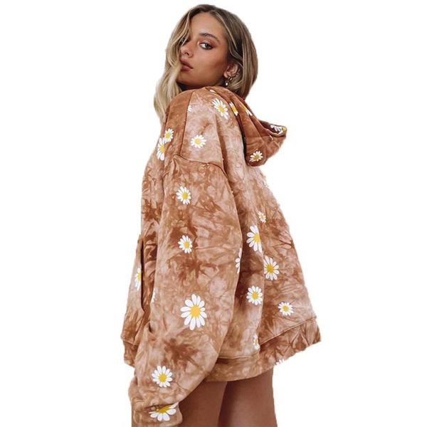 women's hoodies & sweatshirts fashion casual women daisy print female spring autumn long sleeve loose blouse, Black
women's hoodies & sweatshirts fashion casual women daisy print female spring autumn long sleeve loose blouse, Black