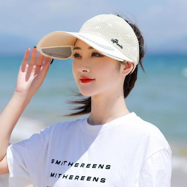 wide brim hats fashion ladies summer sun mesh breathable outings anti-ultraviolet sunscreen hollow top, Blue;gray
wide brim hats fashion ladies summer sun mesh breathable outings anti-ultraviolet sunscreen hollow top, Blue;gray