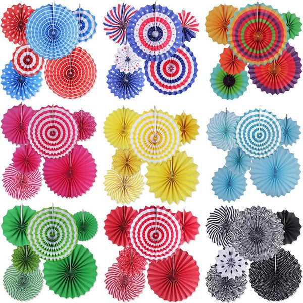 party decoration striped paper flower handmade folding fan 6-piece set festival three-dimensional garland diy
party decoration striped paper flower handmade folding fan 6-piece set festival three-dimensional garland diy