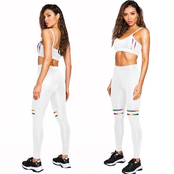 yoga outfits women's 2 piec camisole sports set quick dry fitness tight jogging sets sportswear bra + stretch pants, White;red
yoga outfits women's 2 piec camisole sports set quick dry fitness tight jogging sets sportswear bra + stretch pants, White;red