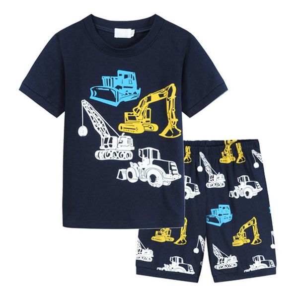 kids boys girls cartoon truck print t shirt shorts pajamas sleepwear outfits children's sets clothing, White
kids boys girls cartoon truck print t shirt shorts pajamas sleepwear outfits children's sets clothing, White