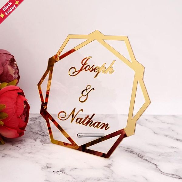 hexagon acrylic table standing custom wedding name personalized mirror frame word sign party decor with nail favor
hexagon acrylic table standing custom wedding name personalized mirror frame word sign party decor with nail favor