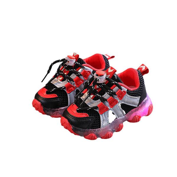 athletic kids shoes trainers toe boys footwear children d638, Black