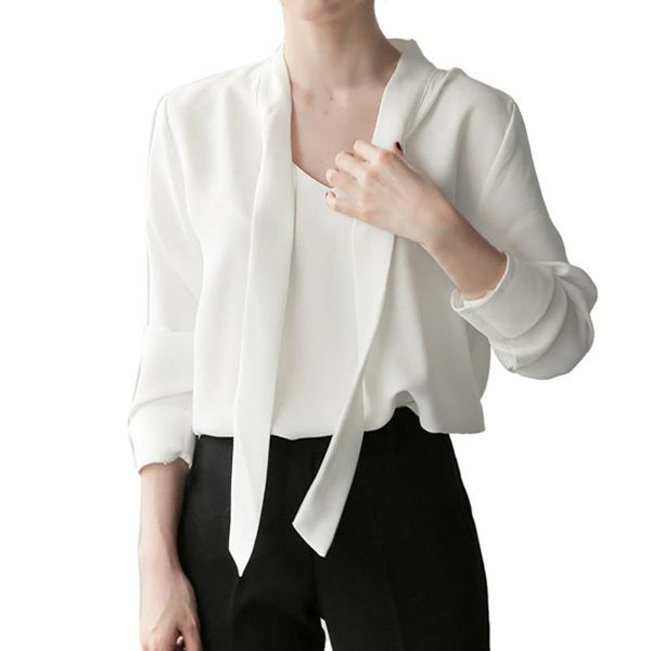 women's blouses & shirts women blouse ladies lacing fashion bottoming shirt chiffon lace-up small fragrance #yl 10, White
women's blouses & shirts women blouse ladies lacing fashion bottoming shirt chiffon lace-up small fragrance #yl 10, White