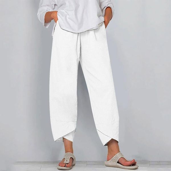 women's pants & capris vintage harem casual solid pure elastic waist linen wide leg trousers summer plus size loose comfortable legging, Black;white
women's pants & capris vintage harem casual solid pure elastic waist linen wide leg trousers summer plus size loose comfortable legging, Black;white