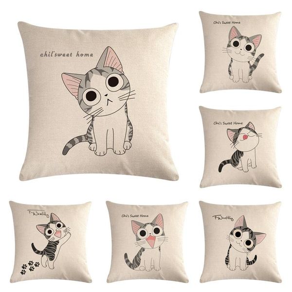 cushion/decorative pillow cute lovely cat decorative cushion cover cotton linen square throw 45x45cm case home office car sofa decor
cushion/decorative pillow cute lovely cat decorative cushion cover cotton linen square throw 45x45cm case home office car sofa decor