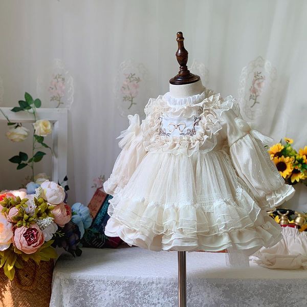 girl's dresses 2pcs autumn winter longsleeve lace vintage spanish lolita princess ball gown dress for baby girls christmas eid causal 0, Red;yellow
girl's dresses 2pcs autumn winter longsleeve lace vintage spanish lolita princess ball gown dress for baby girls christmas eid causal 0, Red;yellow