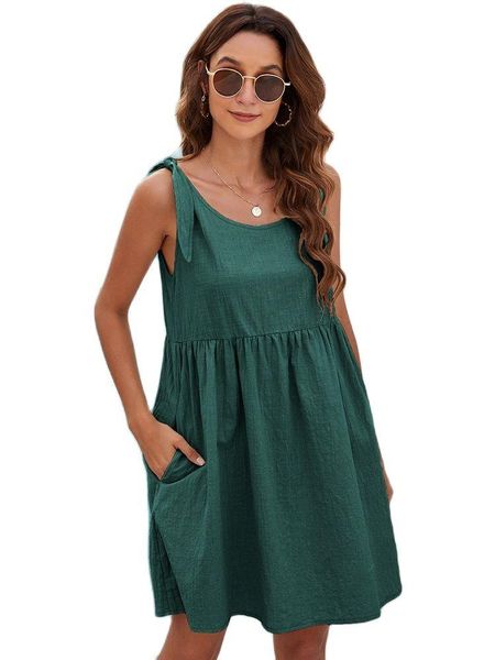casual dresses 2021 summer the cotton and linen bandage sweet dress female, Black;gray
casual dresses 2021 summer the cotton and linen bandage sweet dress female, Black;gray