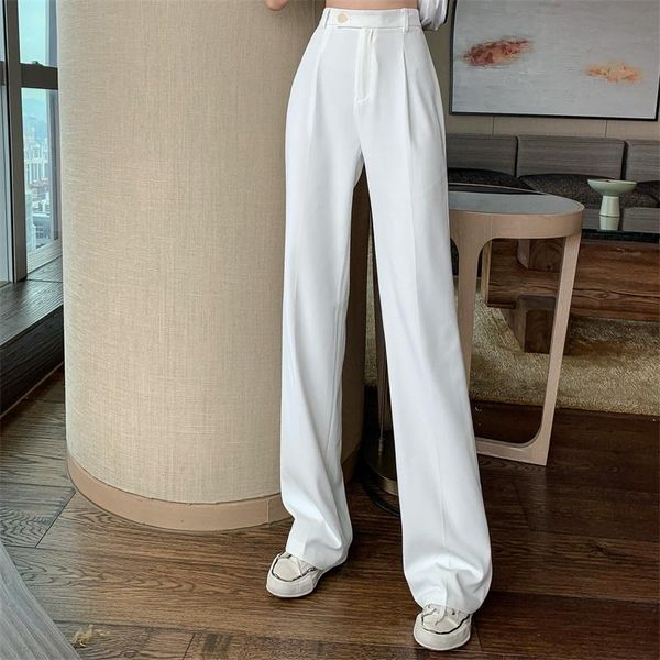 summer thin straight suit wide leg pants mopping women's high waist drape loose casual black white yellow & capris
summer thin straight suit wide leg pants mopping women's high waist drape loose casual black white yellow & capris