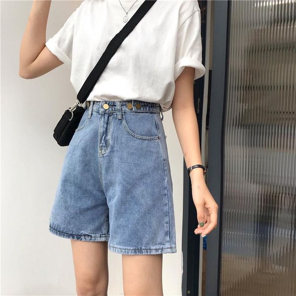 women's shorts 2021 summer women denim fashion ladies high-waisted five-point short pants for casual jeans feminino, White;black
women's shorts 2021 summer women denim fashion ladies high-waisted five-point short pants for casual jeans feminino, White;black