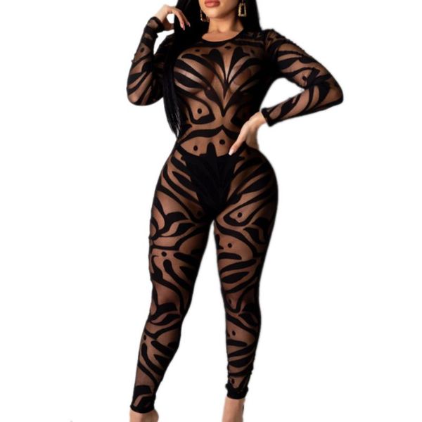 women's jumpsuits & rompers mesh slim long sleeve zebra pattern hollow back round-neck beach swimwear see through cover ups jumpsuit, Black;white
women's jumpsuits & rompers mesh slim long sleeve zebra pattern hollow back round-neck beach swimwear see through cover ups jumpsuit, Black;white