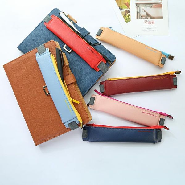 pencil bags elastic cil leather buckle luxury pu book notebook fashion bag school pen case for office meeting easy carry
pencil bags elastic cil leather buckle luxury pu book notebook fashion bag school pen case for office meeting easy carry