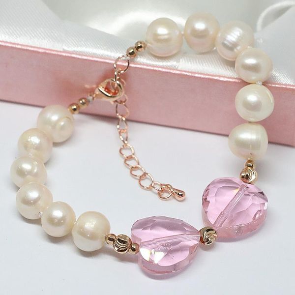 fashion natural freshwater beautiful pearl white orange purple bracelet crystal heart beads ly lovely jewelry 7.5inch b1406 link, chain, Black
fashion natural freshwater beautiful pearl white orange purple bracelet crystal heart beads ly lovely jewelry 7.5inch b1406 link, chain, Black
