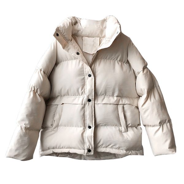 women's jackets winter stand collar down coat women single breasted cotton-padded korean style loose woman parkas streetwear e6fj, Black;brown
women's jackets winter stand collar down coat women single breasted cotton-padded korean style loose woman parkas streetwear e6fj, Black;brown