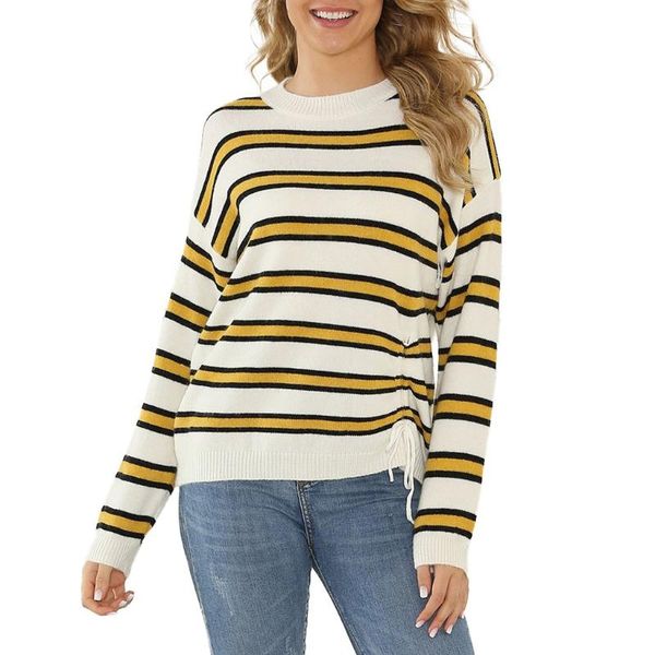 women's sweaters women o-neck patchwork stripe pullover breathable elasticity long sleeve loose knitted sweater plus size feminino har, White;black
women's sweaters women o-neck patchwork stripe pullover breathable elasticity long sleeve loose knitted sweater plus size feminino har, White;black