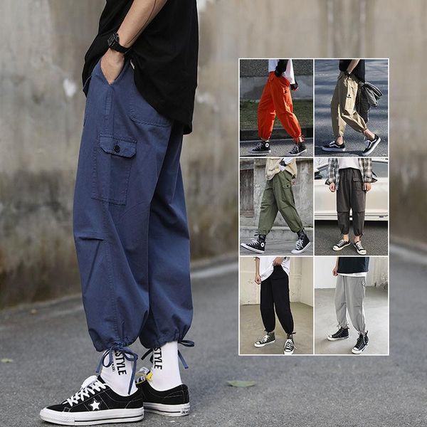 men's trousers 2021 spring and winter slim wide-leg tooling nine-point loose casual fashion young clothing pants, Black
men's trousers 2021 spring and winter slim wide-leg tooling nine-point loose casual fashion young clothing pants, Black