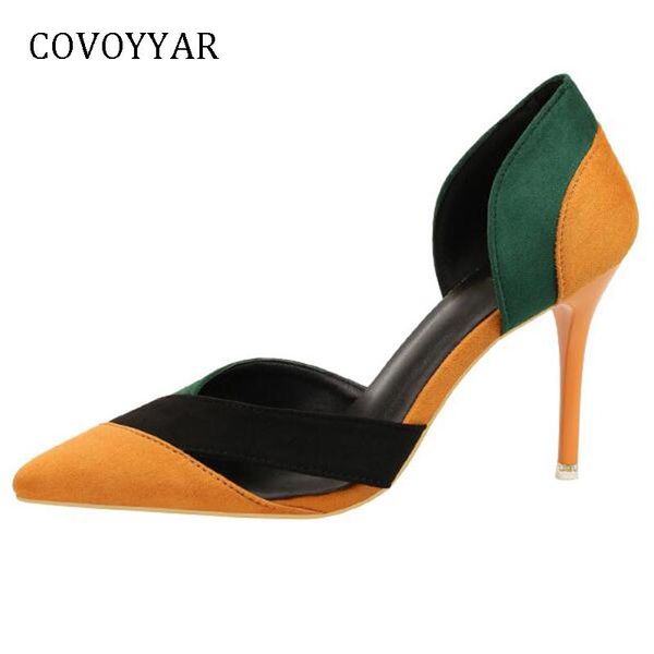 fashion patchwork women pumps cut out lady high heels pointed toe stilettos party shoes whh671 dress, Black
fashion patchwork women pumps cut out lady high heels pointed toe stilettos party shoes whh671 dress, Black