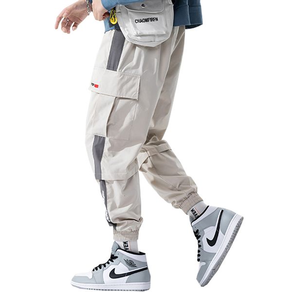 men's pants hip hop ribbons cargo joggers streetwear elastic waist s casual trousers sweatpants r2yw, Black
men's pants hip hop ribbons cargo joggers streetwear elastic waist s casual trousers sweatpants r2yw, Black