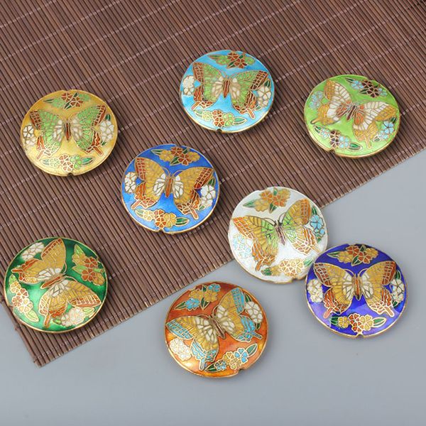 polished colorful enamel large butterfly round beads cloisonne filigree copper accessories diy jewelry making long necklace pendants sweater, Black
polished colorful enamel large butterfly round beads cloisonne filigree copper accessories diy jewelry making long necklace pendants sweater, Black