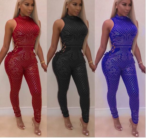 women's jumpsuits & rompers women jumpsuit summer mesh patchwork diamond turtleneck sleeveless off shoulder performance club party outf, Black;white
women's jumpsuits & rompers women jumpsuit summer mesh patchwork diamond turtleneck sleeveless off shoulder performance club party outf, Black;white