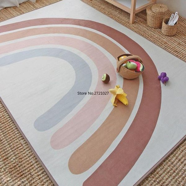 cute rainbow carpet crawling mat soft carpets for bedroom living room anti-slip floor mats kids rugs slide
cute rainbow carpet crawling mat soft carpets for bedroom living room anti-slip floor mats kids rugs slide