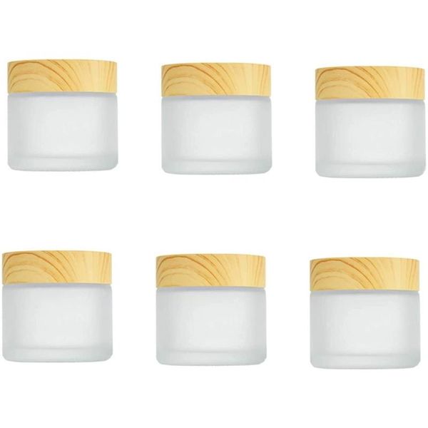 storage bottles & jars 6pcs 50ml frosted glass cream bottle with wood grain lid cosmetic containers for lotion face eye lip
storage bottles & jars 6pcs 50ml frosted glass cream bottle with wood grain lid cosmetic containers for lotion face eye lip