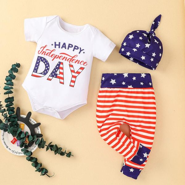 clothing sets independence day born infant baby clothes letter 4th-of-july romper star stripe pants hat children's, White
clothing sets independence day born infant baby clothes letter 4th-of-july romper star stripe pants hat children's, White