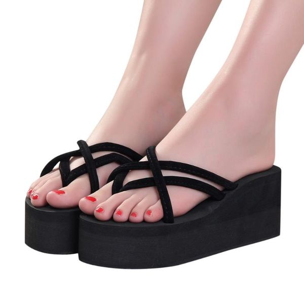 summer women thick bottom sandals non-slip flip flops slip-on platfor beach slippers pantuflas fenty beauty buty damskie, Black
summer women thick bottom sandals non-slip flip flops slip-on platfor beach slippers pantuflas fenty beauty buty damskie, Black