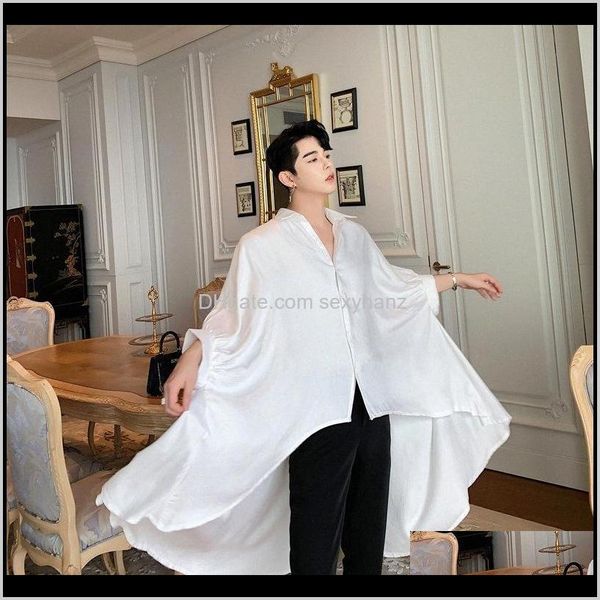 casual mens clothing apparel drop delivery 2021 men irregular big hem bat short sleeve oversize loose black white shirt male women street go, White;black
casual mens clothing apparel drop delivery 2021 men irregular big hem bat short sleeve oversize loose black white shirt male women street go, White;black