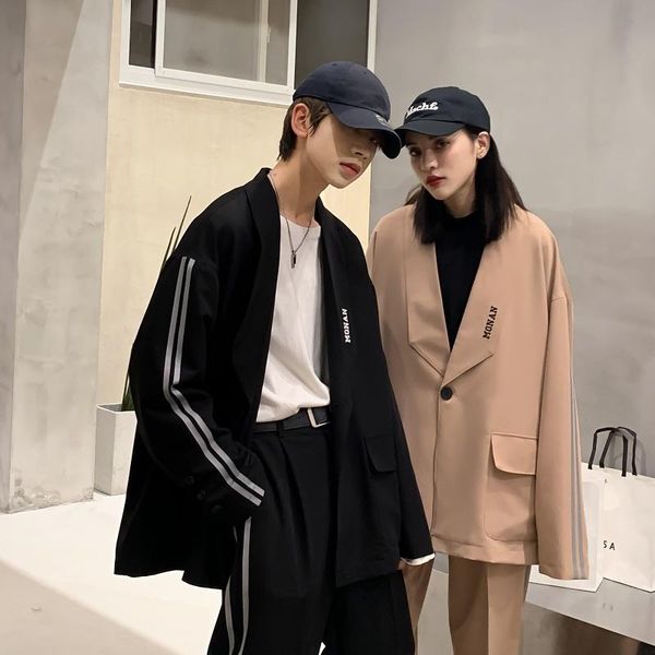 men's suits & blazers winter men wear fold jacket homestead pleated fabric single button large suit coat male korean couple hommes, White;black
men's suits & blazers winter men wear fold jacket homestead pleated fabric single button large suit coat male korean couple hommes, White;black