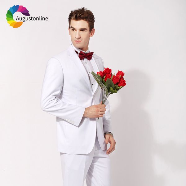 men's suits & blazers men for wedding bridegroom white evening party blazer custom slim fit formal tailored tuxedos ternos traje h, White;black
men's suits & blazers men for wedding bridegroom white evening party blazer custom slim fit formal tailored tuxedos ternos traje h, White;black