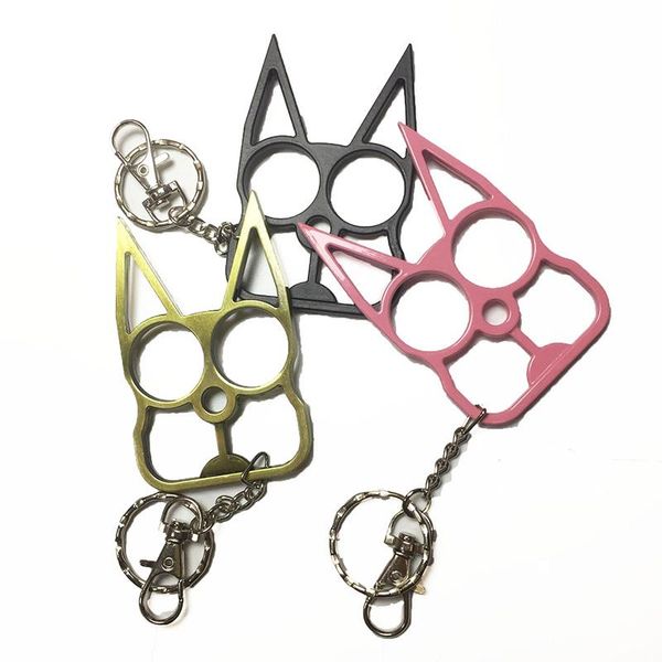 3 colors personalized classic cat shape self defense keychain self-defense tool cat head two-finger metal self defens weapons gift
3 colors personalized classic cat shape self defense keychain self-defense tool cat head two-finger metal self defens weapons gift