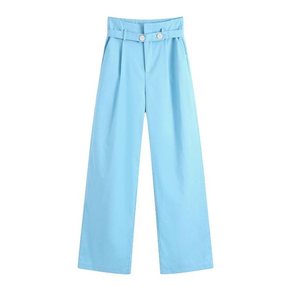 women's pants & capris in the summer of 2021 european and american wind blue loose trousers straight bb1674, Black;white
women's pants & capris in the summer of 2021 european and american wind blue loose trousers straight bb1674, Black;white