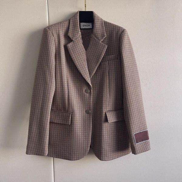 women's suits & blazers runway designer ladies notched collar plaid women blazer single breasted autumn jacket 2022 casual embroidery f, White;black
women's suits & blazers runway designer ladies notched collar plaid women blazer single breasted autumn jacket 2022 casual embroidery f, White;black